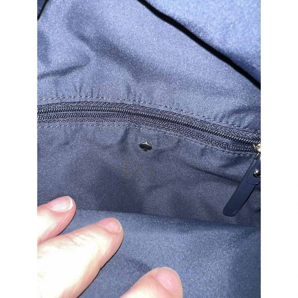 Kate Spade Watson Lips Hartley Nylon Mini Backpack bag purse Navy And Pink